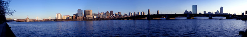 Photo of Boston skyline across the Charles River